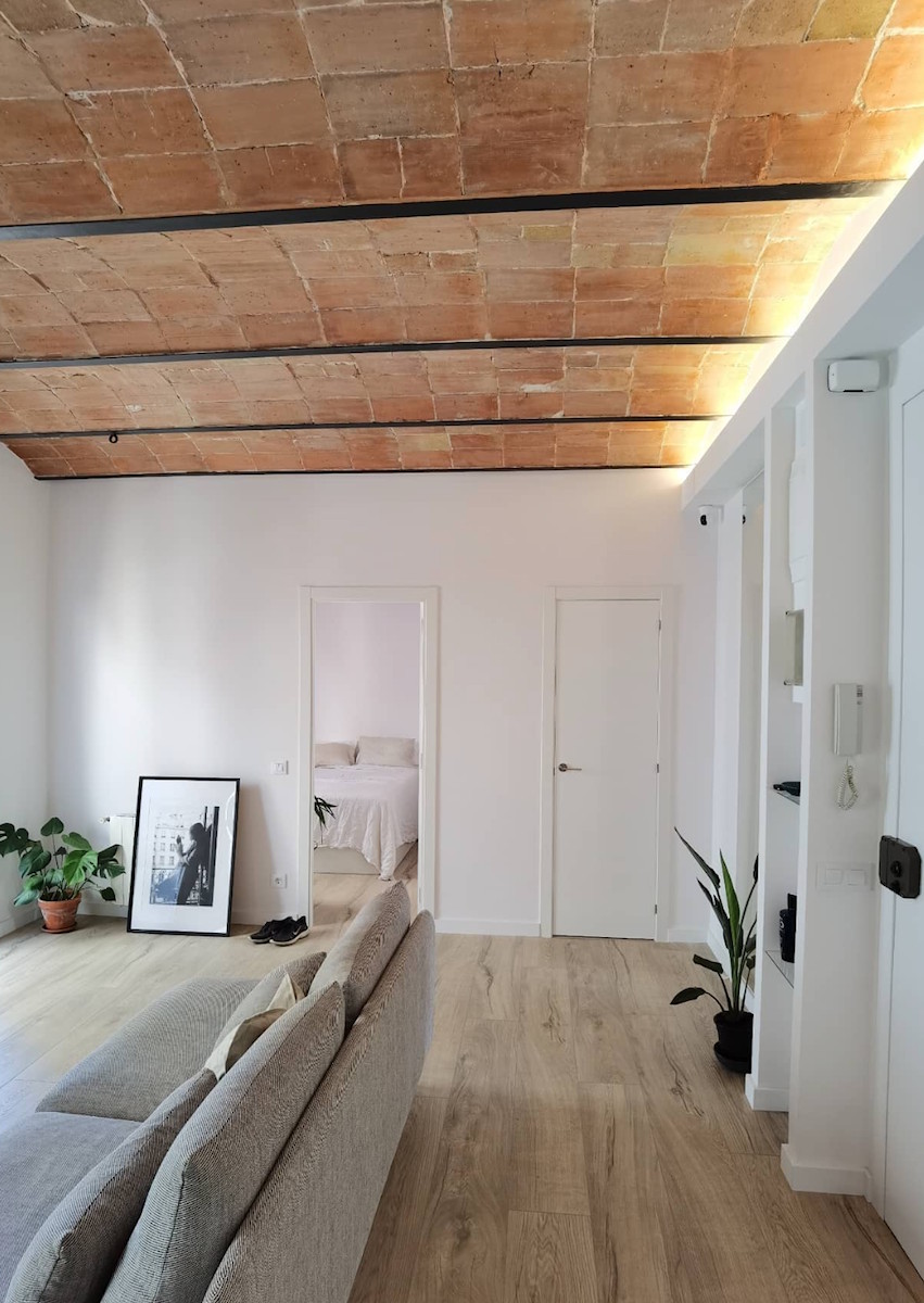 restauración techo bovedilla catalana vigas madera barcelona